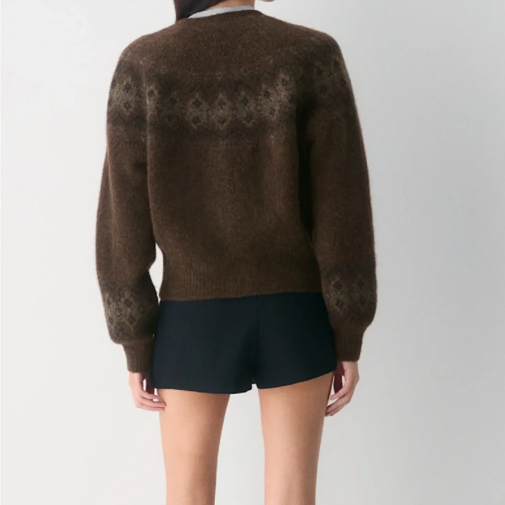 NWT Aritzia Wilfred Chorus fair isle cardigan - Picture 5 of 10